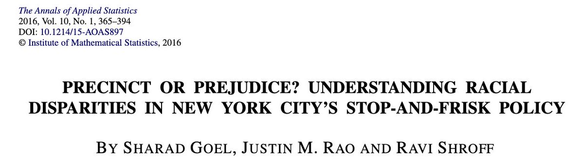 Precinct or Prejudice? Understanding Racial Disparities in New York City’s Stop-And-Frisk Policy