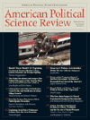 American Political Science Review cover image