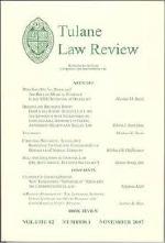 Tulane Law Review cover image