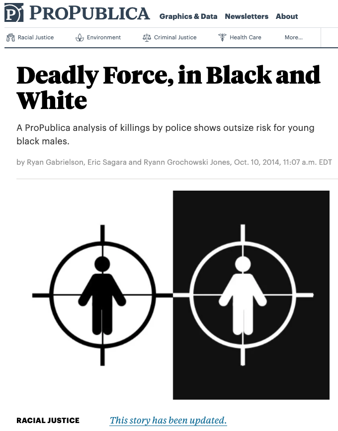 Deadly Force, in Black and White