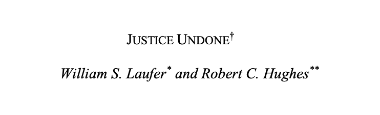 Justice Undone