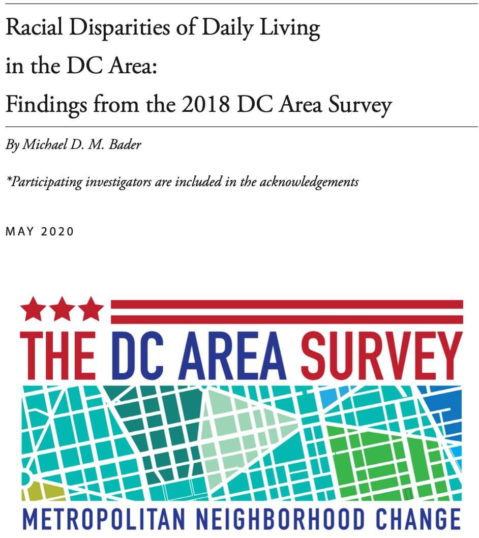 Racial Disparities of Daily Living in the DC Area: Findings from the 2018 DC Area Survey