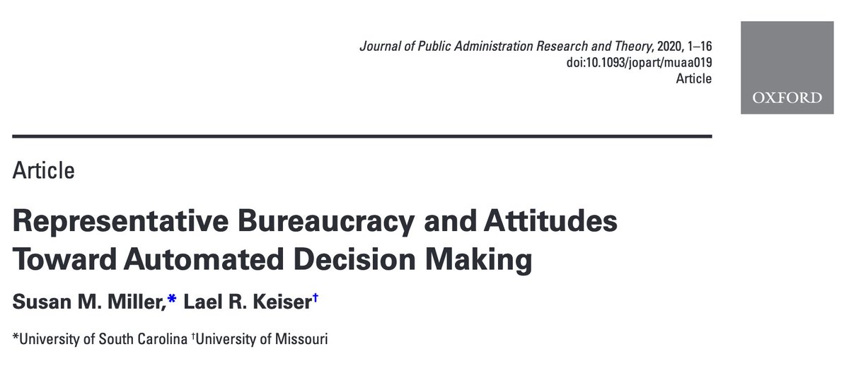 Representative Bureaucracy and Attitudes Toward Automated Decision Making