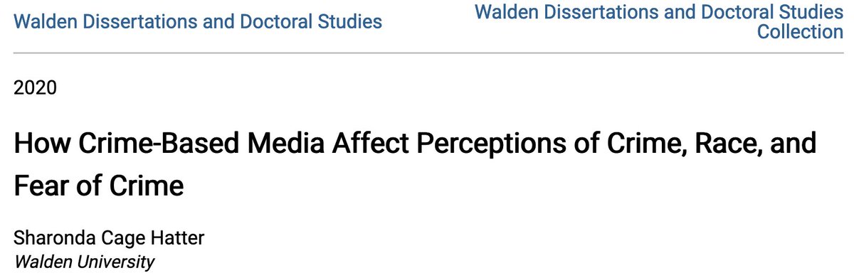 How Crime-Based Media Affect Perceptions of Crime, Race, and Fear of Crime