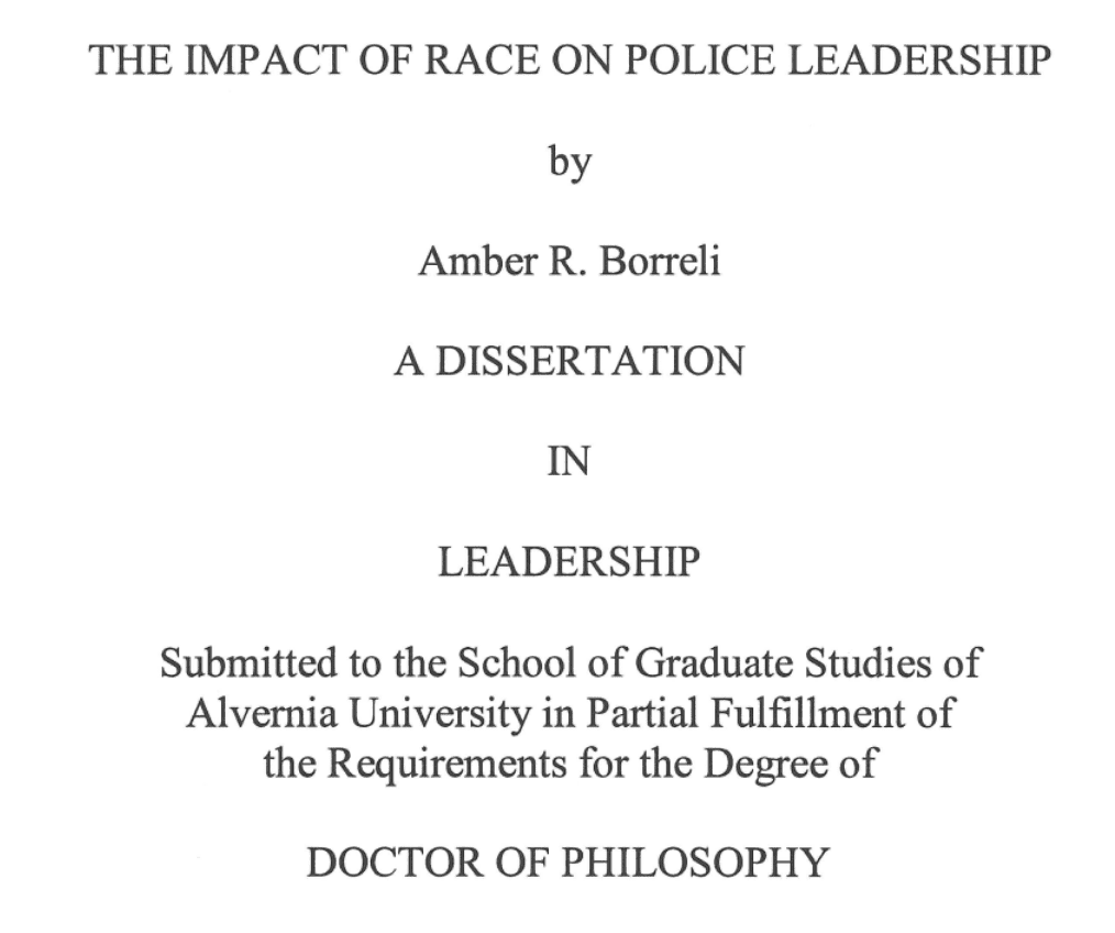 The Impact of Race on Police Leadership