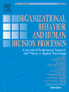 Organizational Behavior and Human Decision Processes cover image