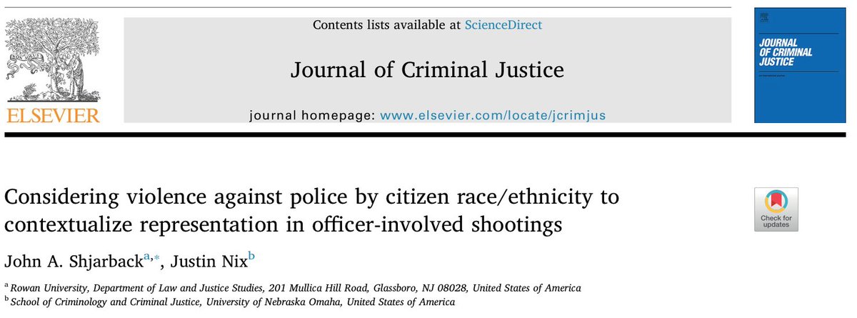 Considering Violence Against Police by Citizen Race/Ethnicity to Contextualize Representation in Officer-Involved Shootings