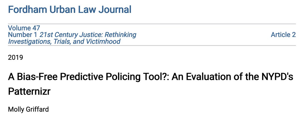 A Bias-Free Predictive Policing Tool?: An Evaluation of the NYPD’s Patternizr