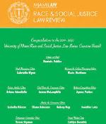 University of Miami Race & Social Justice Law Review  cover image