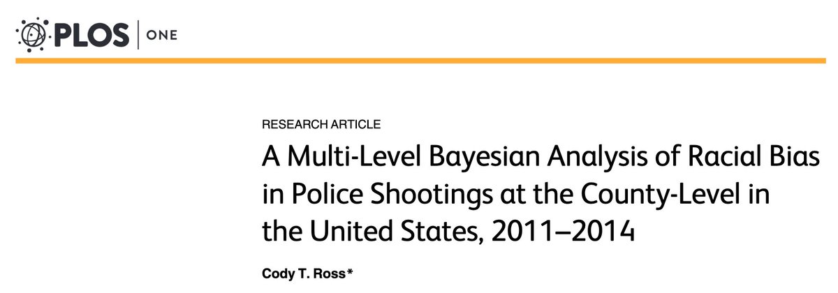 A Multi-Level Bayesian Analysis of Racial Bias in Police Shootings at the County-Level in the United States, 2011–2014