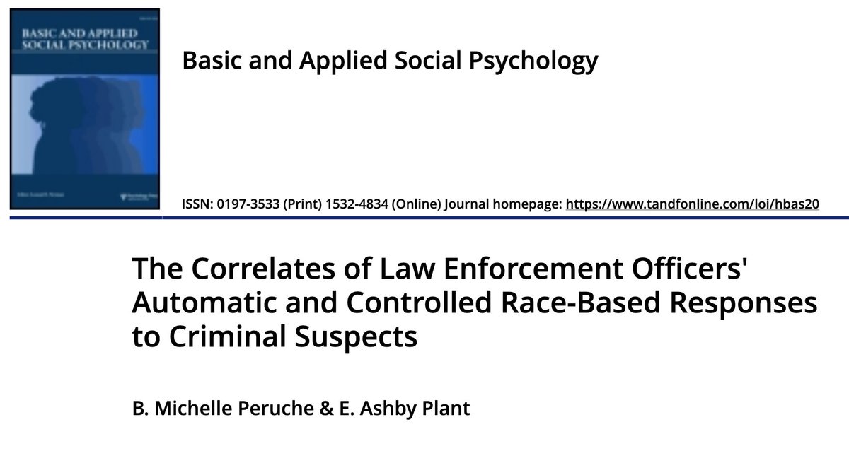 The Correlates of Law Enforcement Officers’ Automatic and Controlled Race-Based Responses to Criminal Suspects