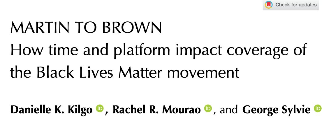 Martin to Brown: How Time and Platform Impact Coverage of the Black Lives Matter Movement