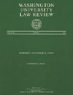 Washington University Law Review cover image