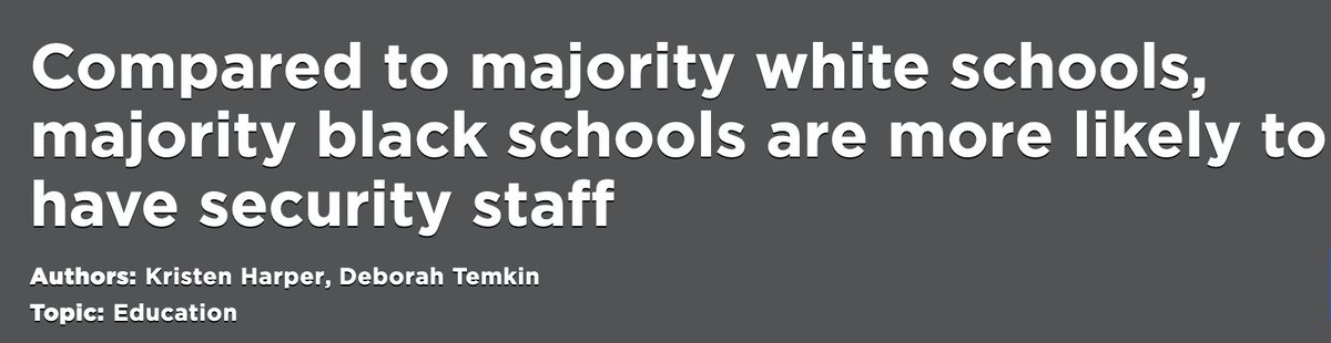 Compared to Majority White Schools, Majority Black Schools Are More Likely to Have Security Staff