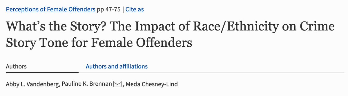 What’s the Story? The Impact of Race/Ethnicity on Crime Story Tone for Female Offenders