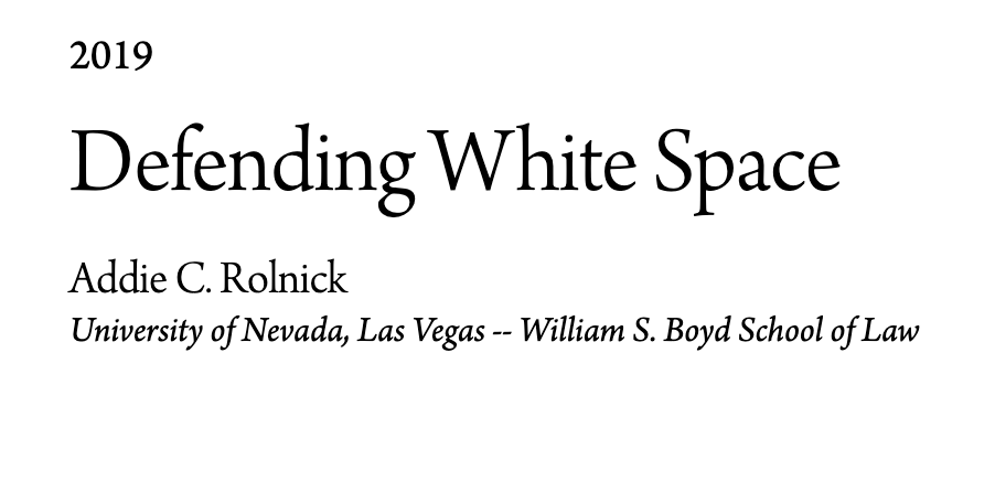 Defending White Space: Race and Self-Defense