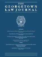 Georgetown Law Journal cover image