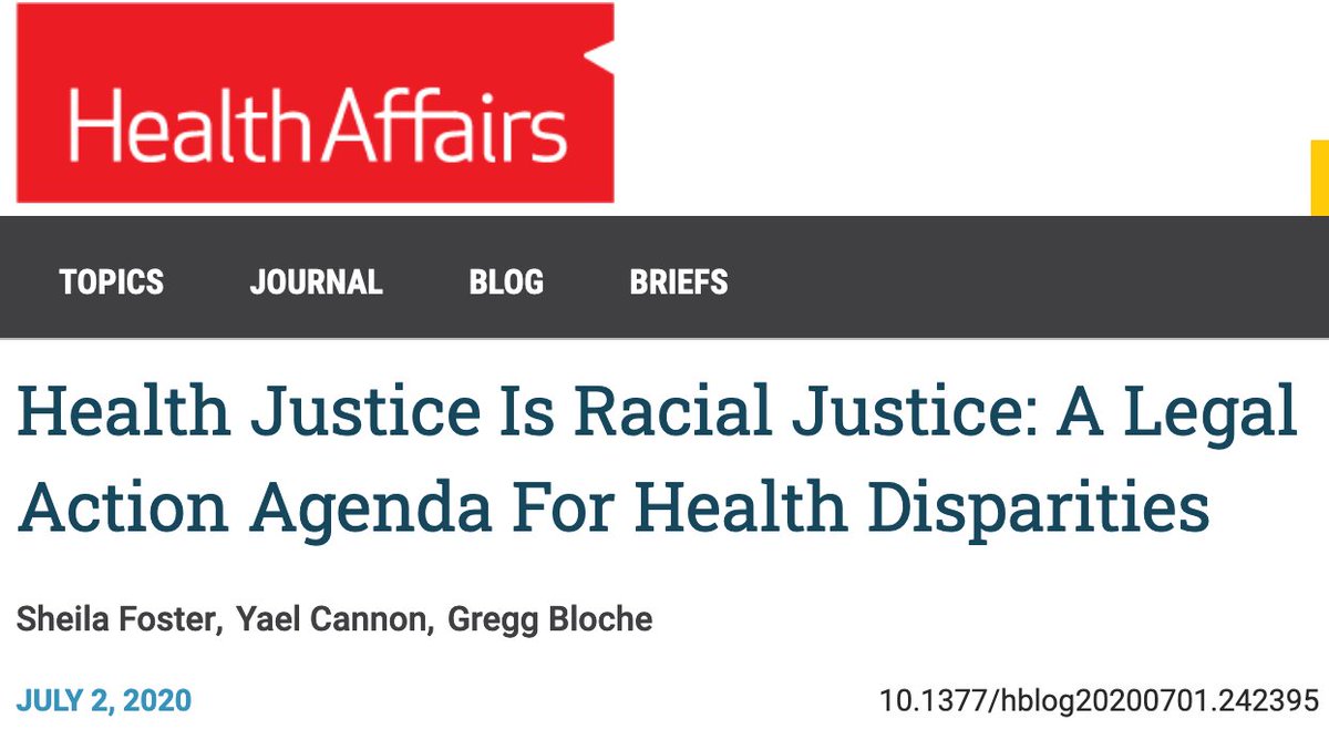 Health Justice Is Racial Justice: A Legal Action Agenda For Health Disparities