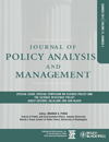 Journal of Policy Analysis and Management cover image