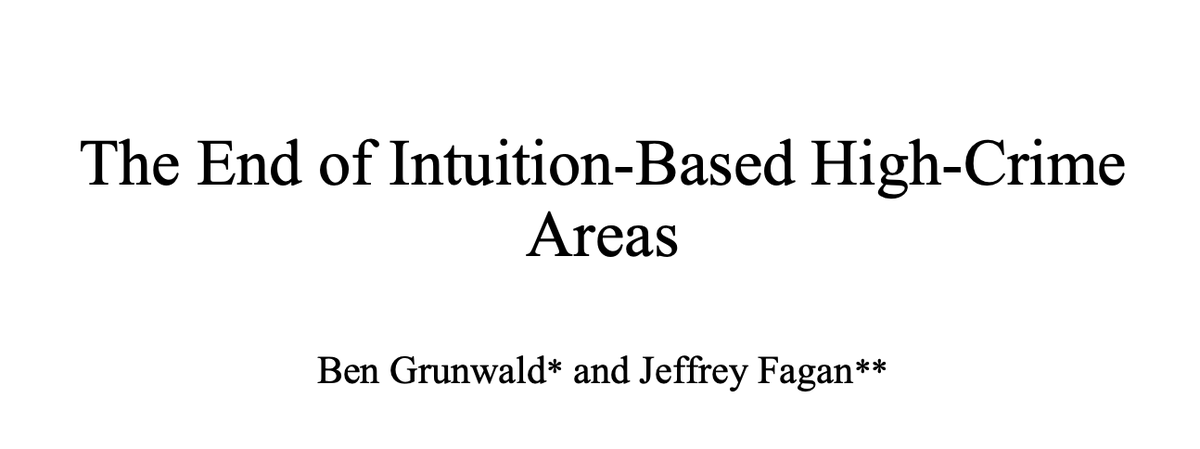 The End of Intuition-Based High-Crime Areas