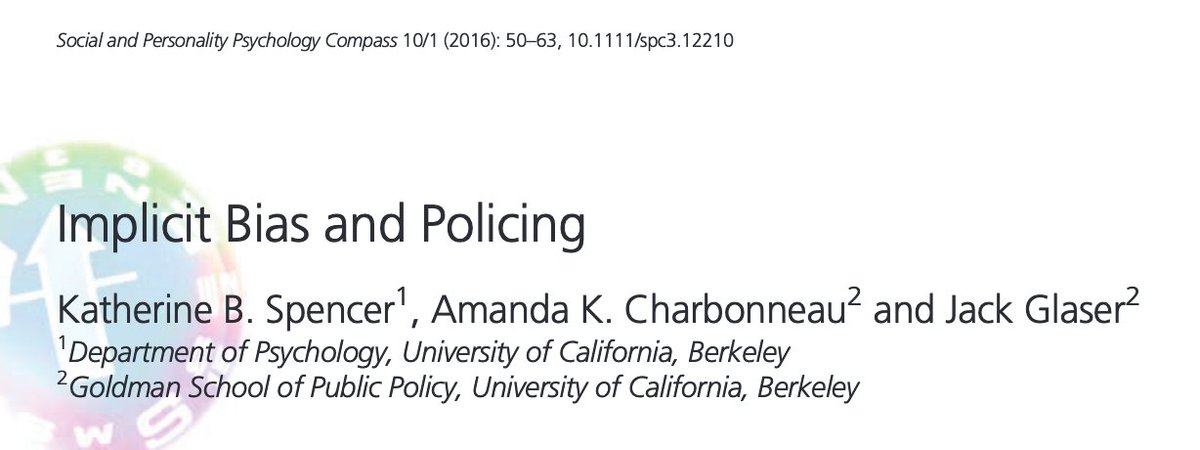 Implicit Bias and Policing