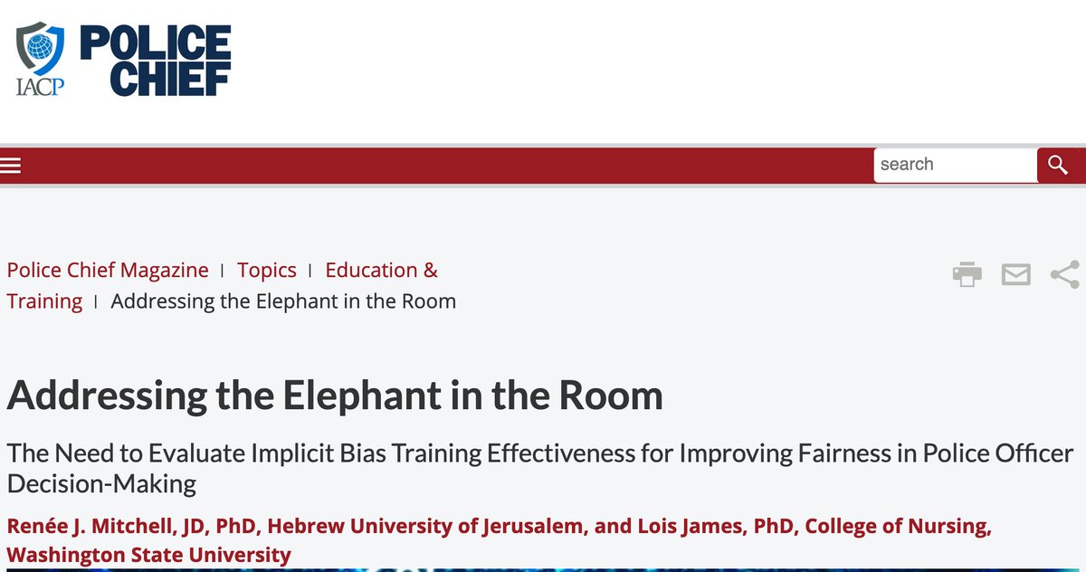 Addressing the Elephant in the Room: The Need to Evaluate Implicit Bias Training Effectiveness for Improving Fairness in Police Officer Decision-Making