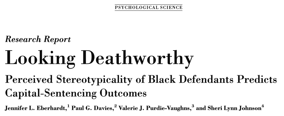 Looking Deathworthy: Perceived Stereotypicality of Black Defendants Predicts Capital-Sentencing Outcomes