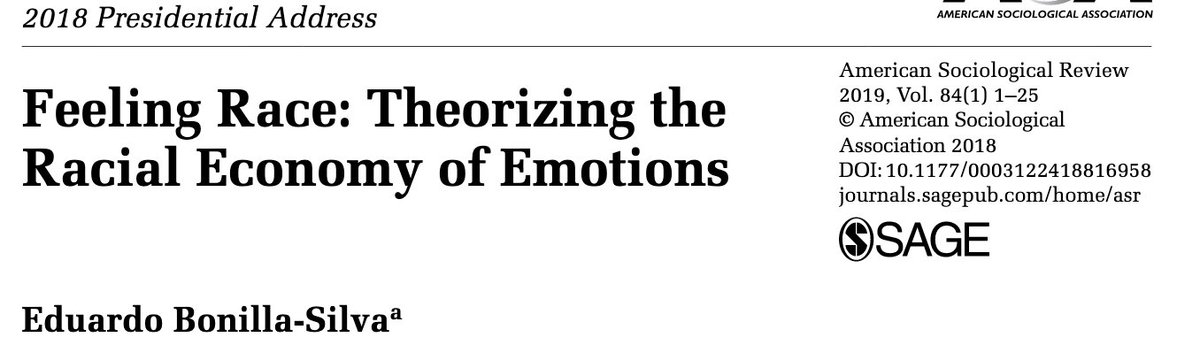 Feeling Race: Theorizing the Racial Economy of Emotions