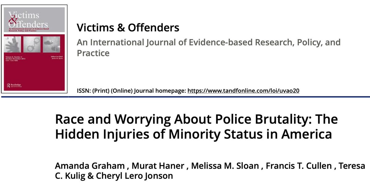 Race and Worrying About Police Brutality: The Hidden Injuries of Minority Status in America