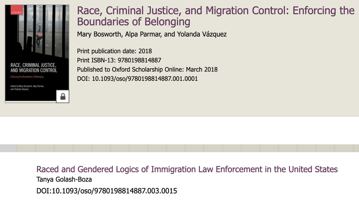 Raced and Gendered Logics of Immigration Law Enforcement in the United States