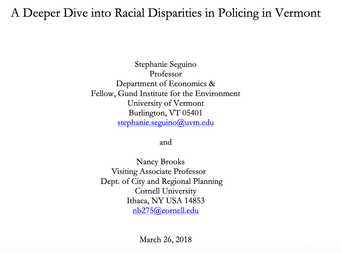 A Deeper Dive into Racial Disparities in Policing in Vermont