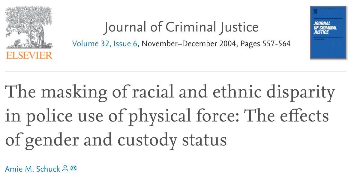 The Masking of Racial and Ethnic Disparity in Police Use of Physical Force: The Effects of Gender and Custody Status