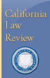 California Law Review cover image