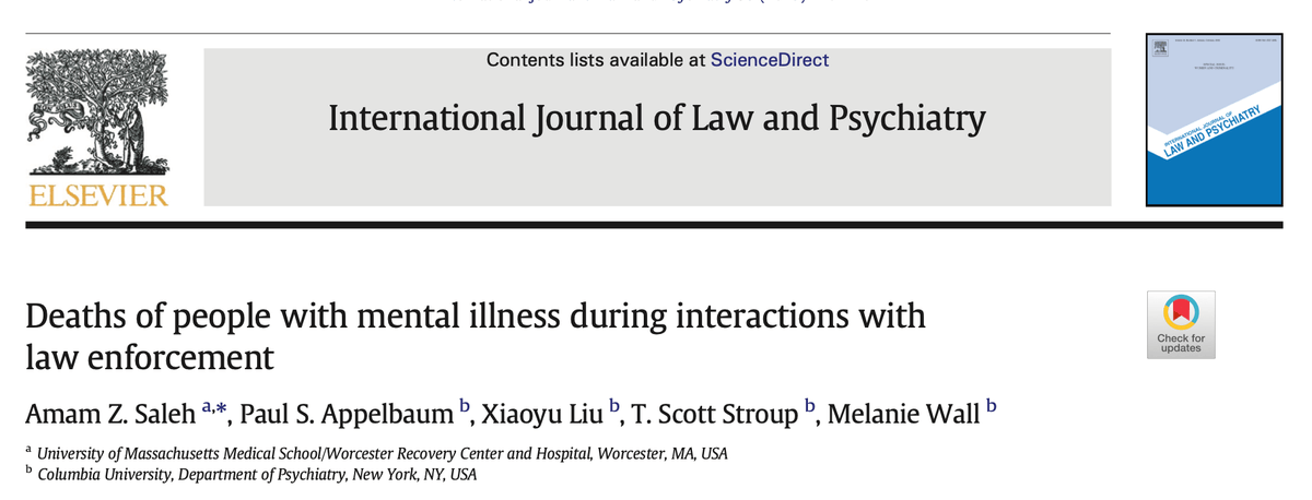 Deaths of People With Mental Illness During Interactions With Law Enforcement