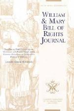 William & Mary Bill of Rights Journal cover image