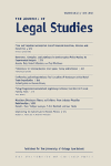 Journal of Legal Studies cover image