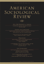 American Sociological Review cover image