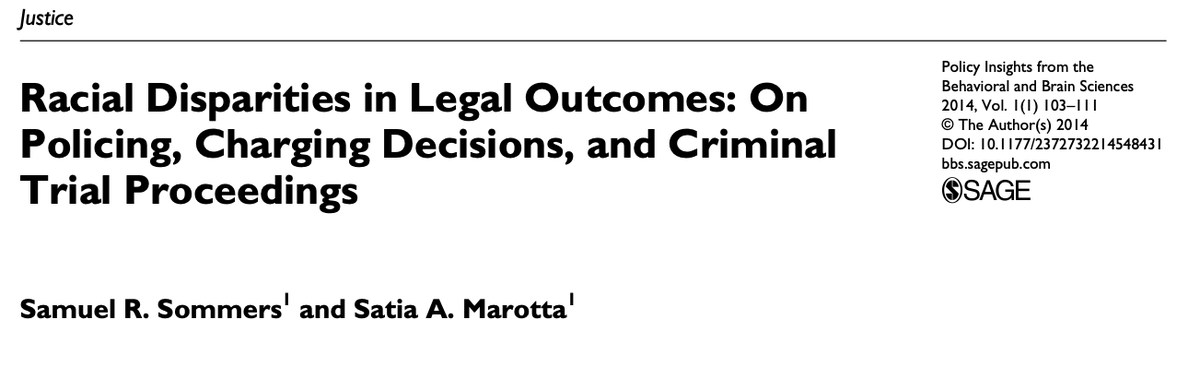 Racial Disparities in Legal Outcomes