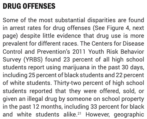 While the overall arrest rates for both black youth and white youth have dropped over this time, the relative rate (which compares them) has remained the same. This means that there has not been a sizable impact on DMC despite an impressive drop in youth arrests.