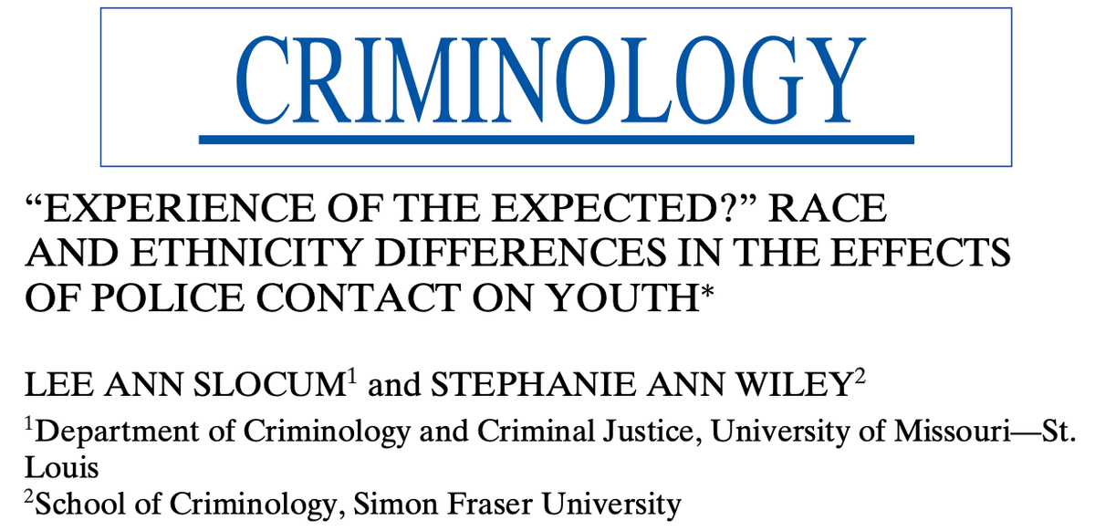 “Experience of the Expected?” Race and Ethnicity Differences in the Effects of Police Contact on Youth