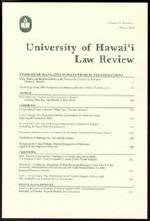 University of Hawai’I Law Review cover image