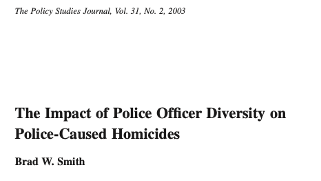 The Impact of Police Officer Diversity on Police-Caused Homicides