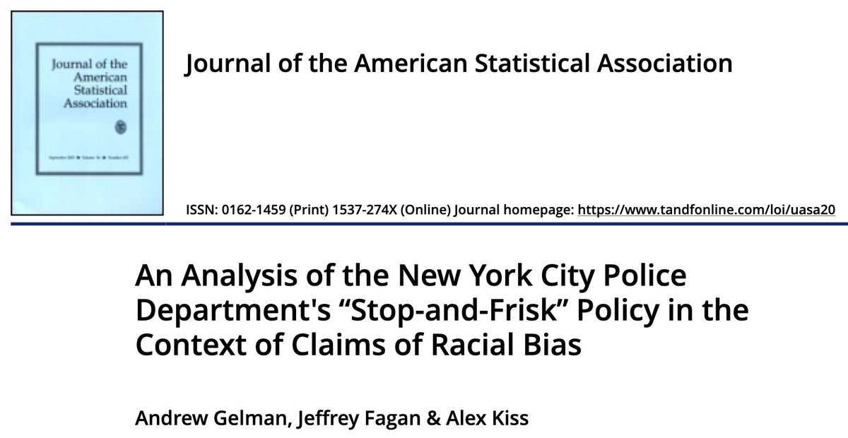 An Analysis of the New York City Police Department's “Stop-And-Frisk” Policy in the Context of Claims of Racial Bias