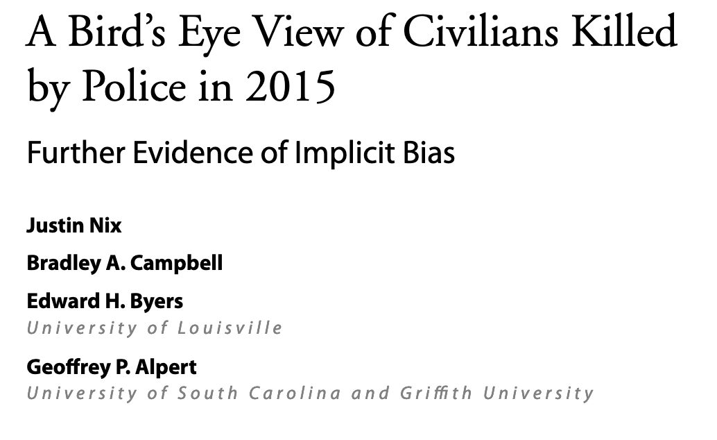 A Bird's Eye View of Civilians Killed by Police in 2015