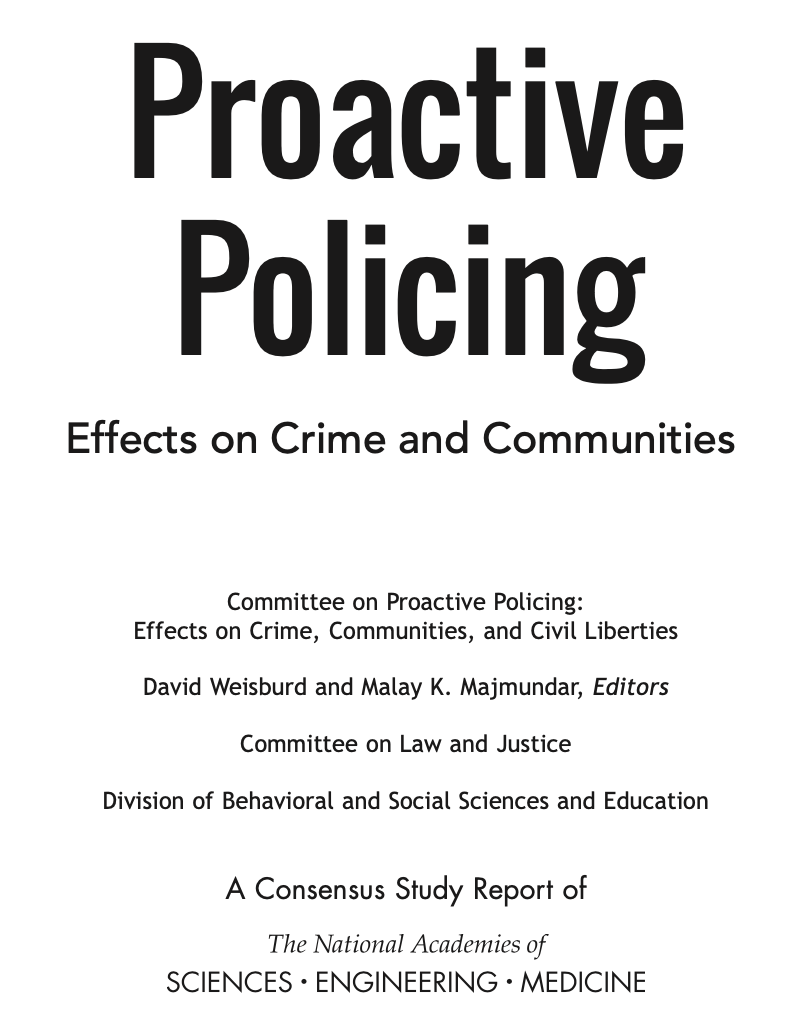 Proactive Policing: Effects on Crime and Communities