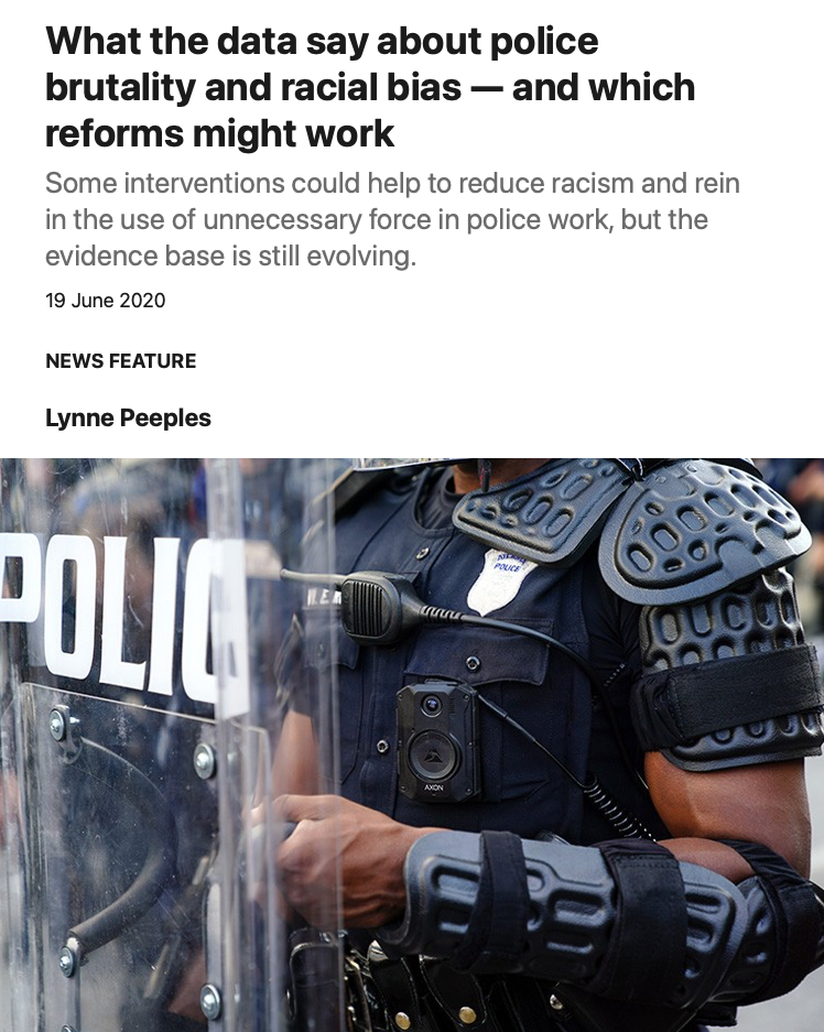 What the data say about police brutality and racial bias — and which reforms might work