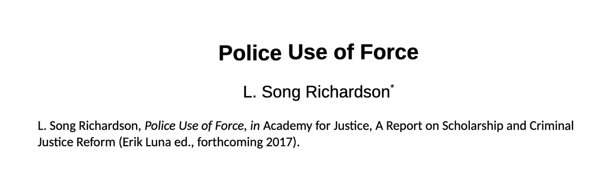 Police Use of Force