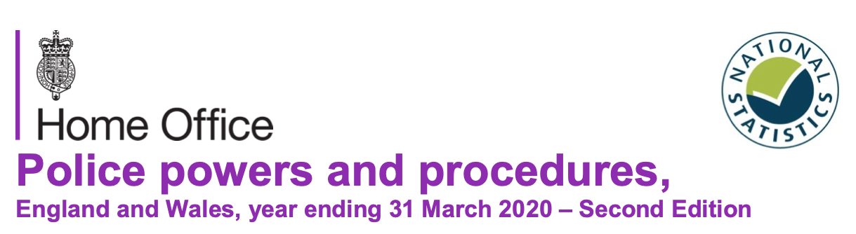 Police Powers and Procedures, England and Wales, Year Ending 31 March 2019
